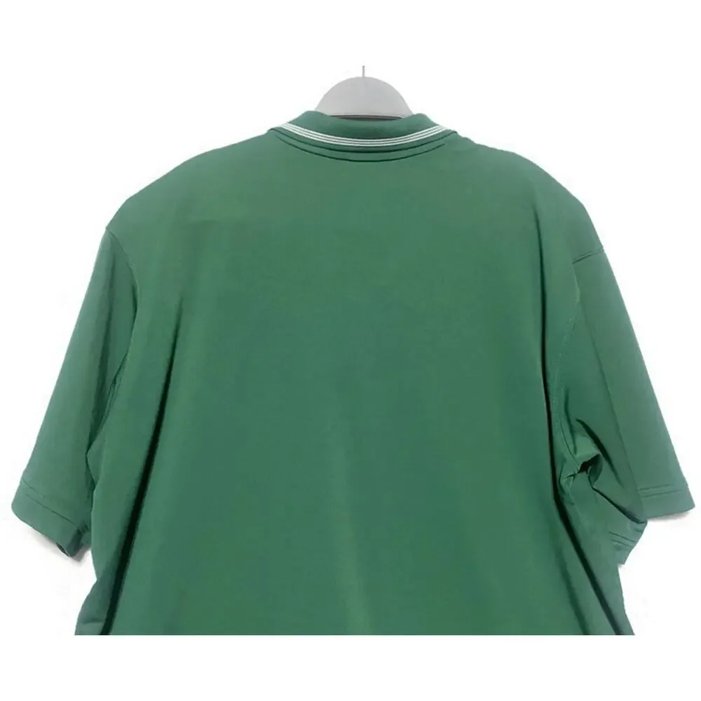 Adidas Polo Shirt Men's Size 2XL Dark Green Pullover Short Sleeves